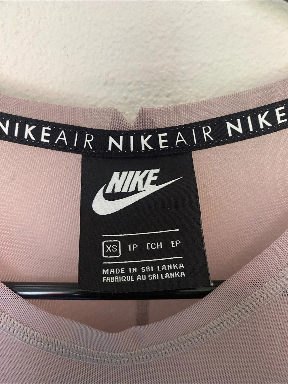 Nike Air Sheer Long Sleeve Bodysuit - Mauve size XS NWOT